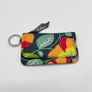 Vera Bradley Tissue Case Jazzy Blooms Coin Purse Key Ring Keychain